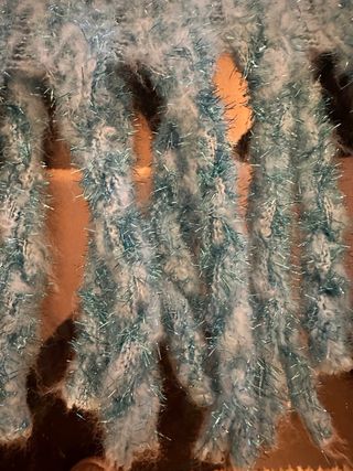 Bufanda Maxi Bimba y Lola Azul y Plateada