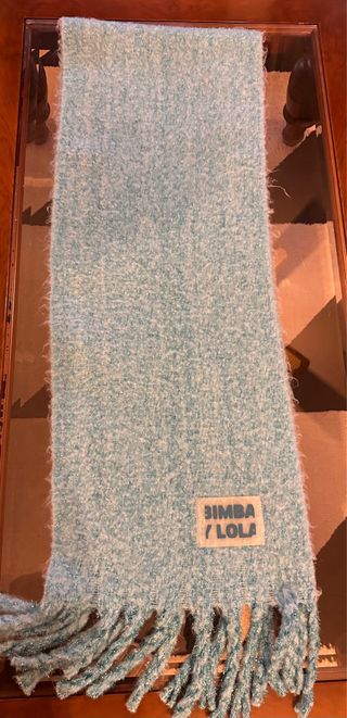 Bufanda Maxi Bimba y Lola Azul y Plateada