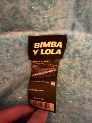 Bufanda Maxi Bimba y Lola Azul y Plateada