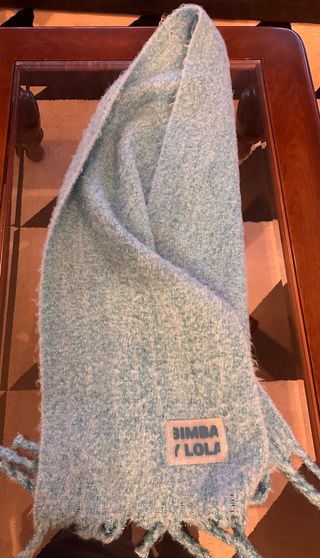 Bufanda Maxi Bimba y Lola Azul y Plateada