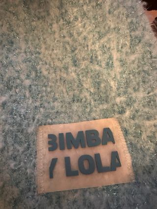 Bufanda Maxi Bimba y Lola Azul y Plateada