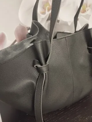 Bolso de hombro vintage negro