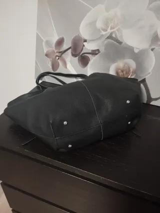 Bolso de hombro vintage negro