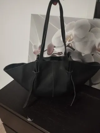 Bolso de hombro vintage negro