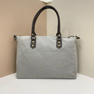 Bolso Lona Grande Asas Piel Auténtica 0904