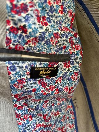 Giacca grigia con toppe taglia S