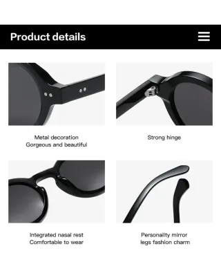 Occhiali da sole moderni e nuovi