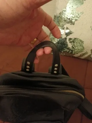 Mochila Desigual Negra y Plateada