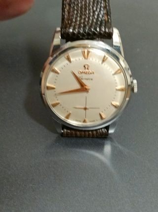Omega Geneve Reloj de Pulsera Plata y Marrón