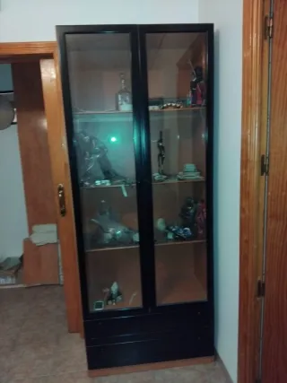 URGE Vitrina expositora madera y cristal