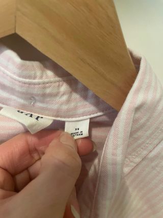 Camisa Gap Mujer Rayas Rosas