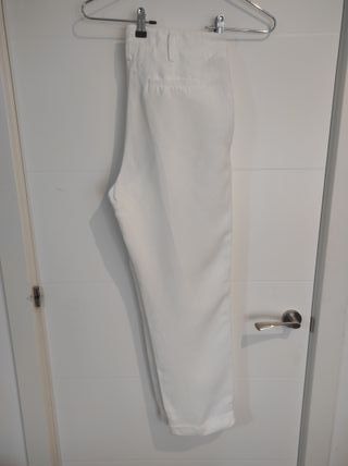 Pantalón blanco Massimo Dutti elegante