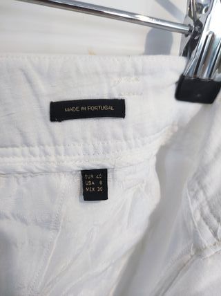 Pantalón blanco Massimo Dutti elegante