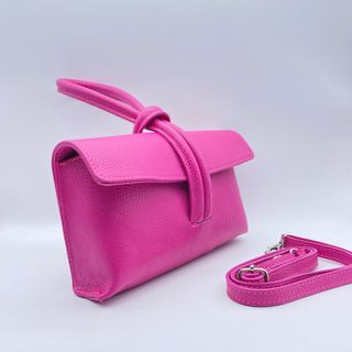 Bolso de mano rosa con correa 1001
