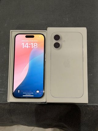 iPhone 16 Blanco como a estrenar 128gb
