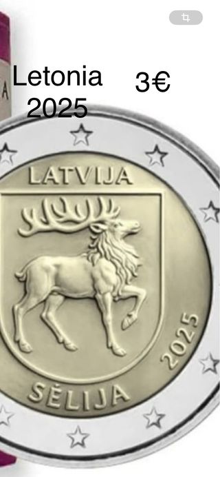 Moneda 2€ Letonia 2025 Sēlija