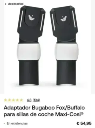 ADAPTADORES BUGABOO FOX 2,3, 5  BUFFALO GRUPO O