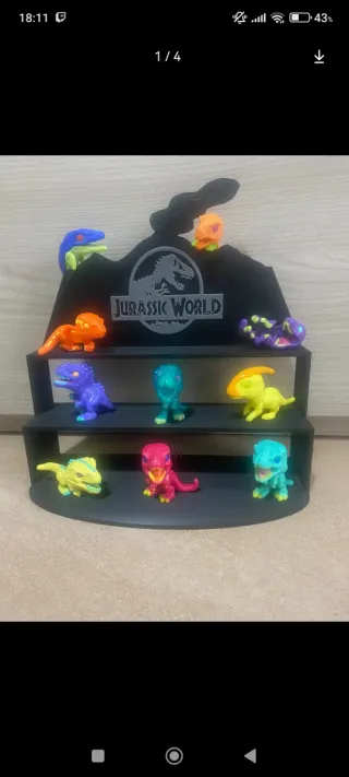 Estantería expositora Jurassic World
