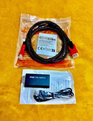Adattatore PS2 HDMI con cavo HDMI. PRODOTTO NUOVO