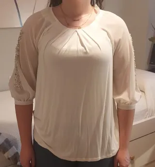 Blusa Pedro del Hierro Blanca Talla M