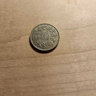 Moneda Antigua Suiza 1957