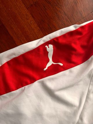 T-shirt Puma bianca e rossa taglia M