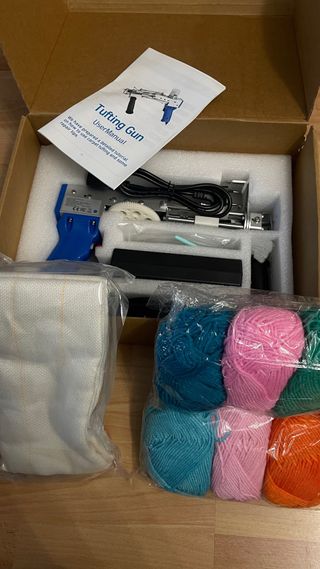 Pistola Tufting + Manual + Lanas