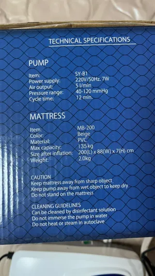 Colchón Antiescaras Rican