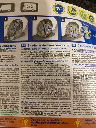 Cadenas Nieve Michelin Easy Grip Evo 11