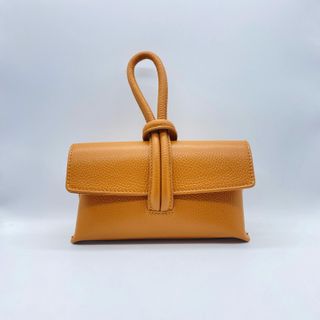 Bolso de mano de cuero marrón 1006