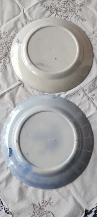 2 Piatti Burslem England 1893