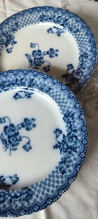 2 Piatti Burslem England 1893