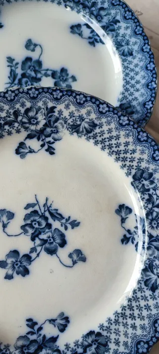 2 Piatti Burslem England 1893
