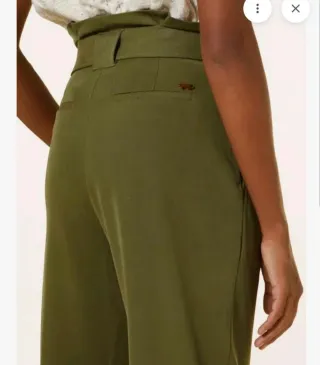 Pantalón Maison Scotch talle alto beige. Nuevo