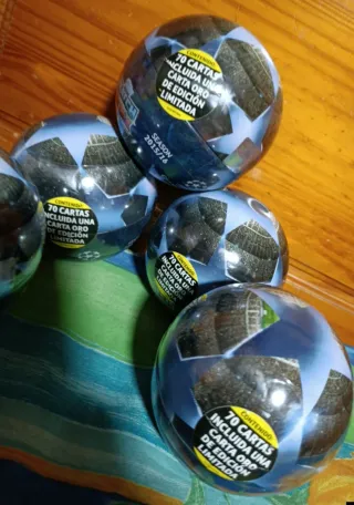 Lote 5 Ball Tin Champions League 2015/16 leer