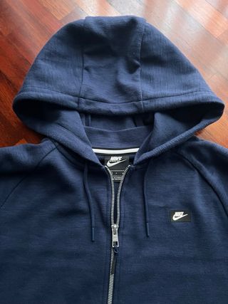 Felpa Nike con cappuccio zip blu taglia S