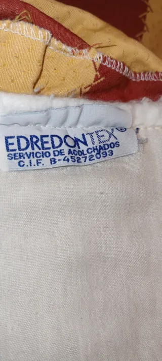 Edredón cama 150, bandó y caídas.
