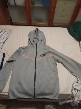 Giacchetta Nike Tech Grigio Arancione