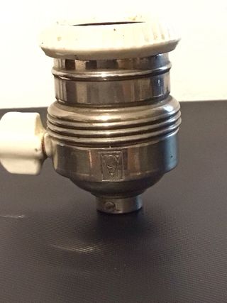 Portalamparas Porcelana Simón con Interruptor