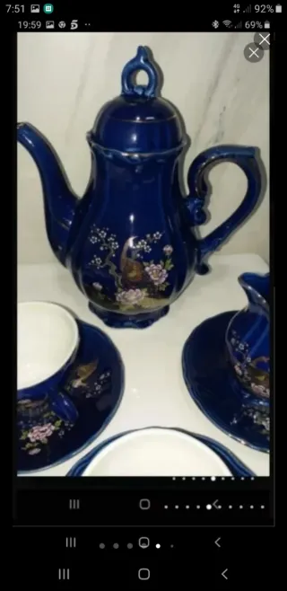 Antiguo juego café porcelana China