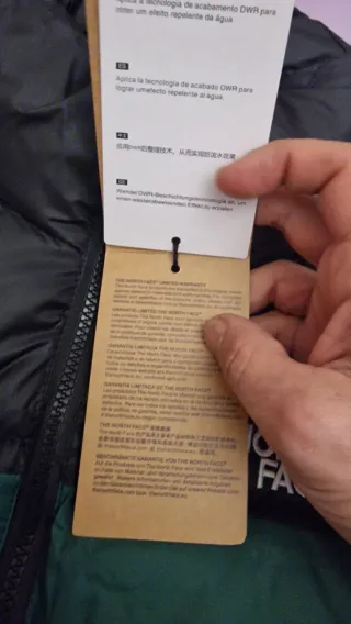 Piumino The North Face M Nero/Verde 700