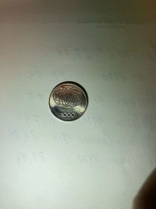 Moneta 1000 Lire Roma Capitale