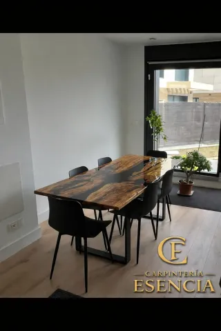 Mesa Comedor Madera y Metal