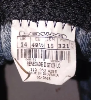 Lowa Renegade II GTX 49.5