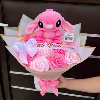 Ramo de flores rosas y fucsia