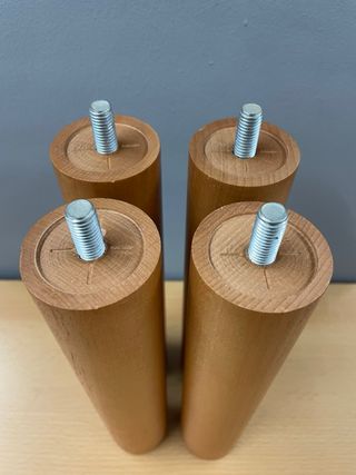 Patas de madera para somier (4 unidades) 1o