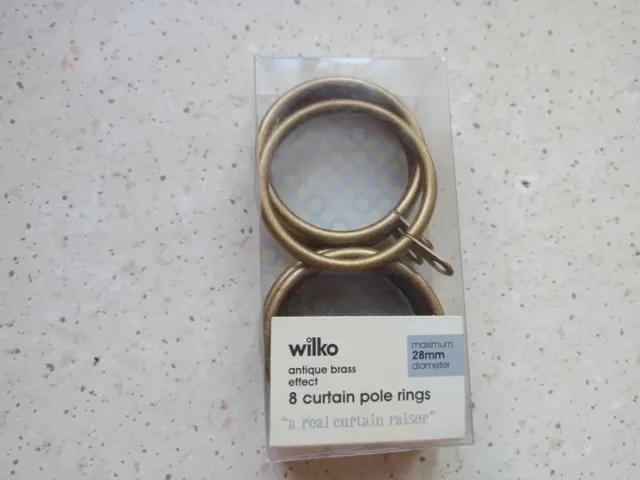 Anelli per tende effetto ottone invecchiato