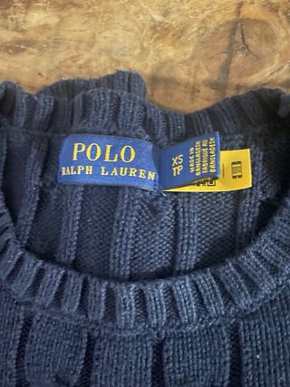 Jersey Polo Ralph Lauren Azul Cable Knit