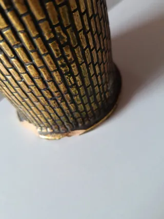 Jarrón Cara Azteca Vintage Arcilla