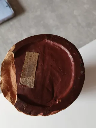 Jarrón Cara Azteca Vintage Arcilla